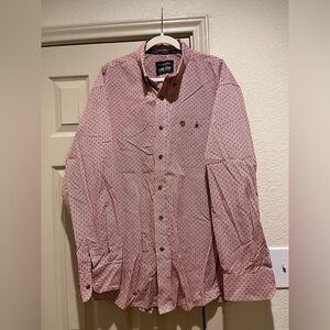 Wrangler George Strait Collection Pink Striped Shirt